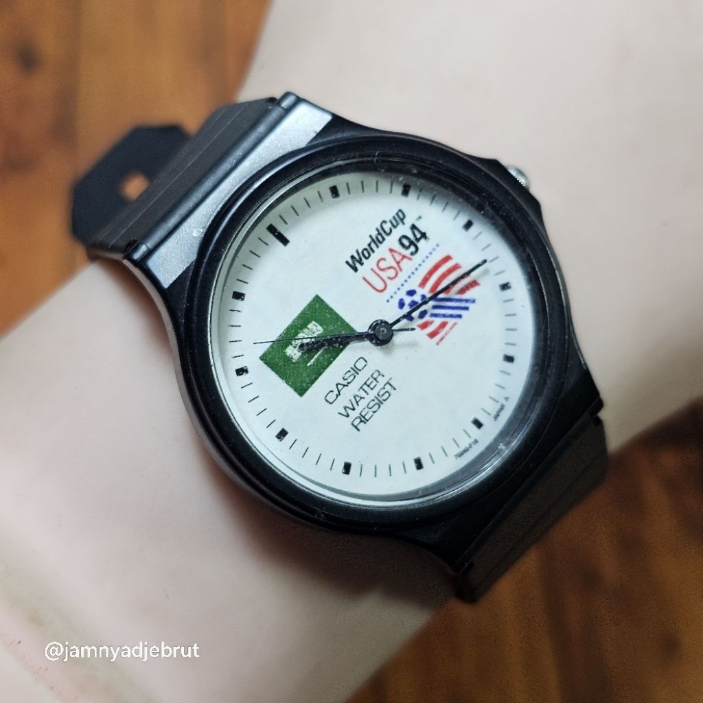 Jam C4s10 MQ-24 MOD World Cup USA 94 Saudi Arabia Flag Dial Bekas