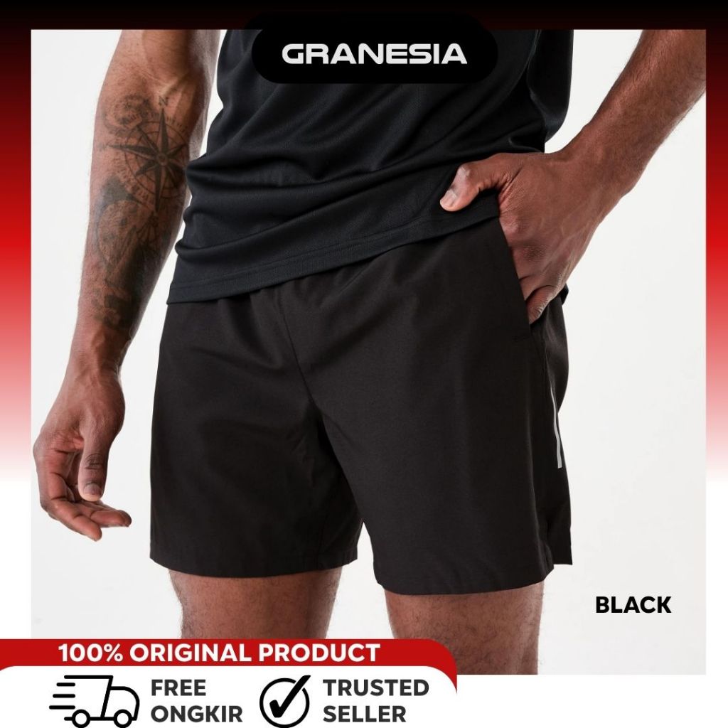Celana Pendek Olahraga Pria Anko Active Mens Woven Stretch Shorts |Celana Olahraga Lari Cowo Running