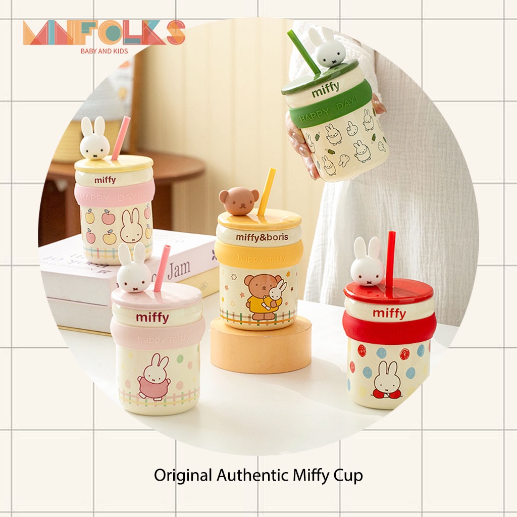 Minifolks KI522 - Original Miffy Ceramic Tumbler Cup / Gelas Minum Miffy Keramik