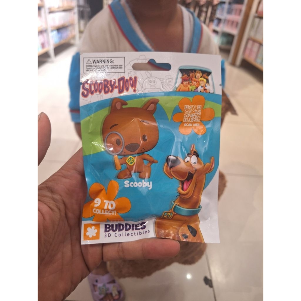 miniso original x scooby doo plastic blindbox mainan figure