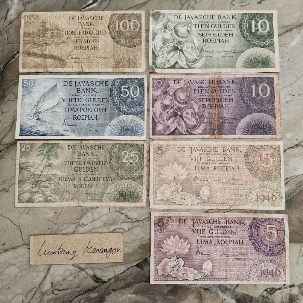 uang kuno set seri Federal 1946