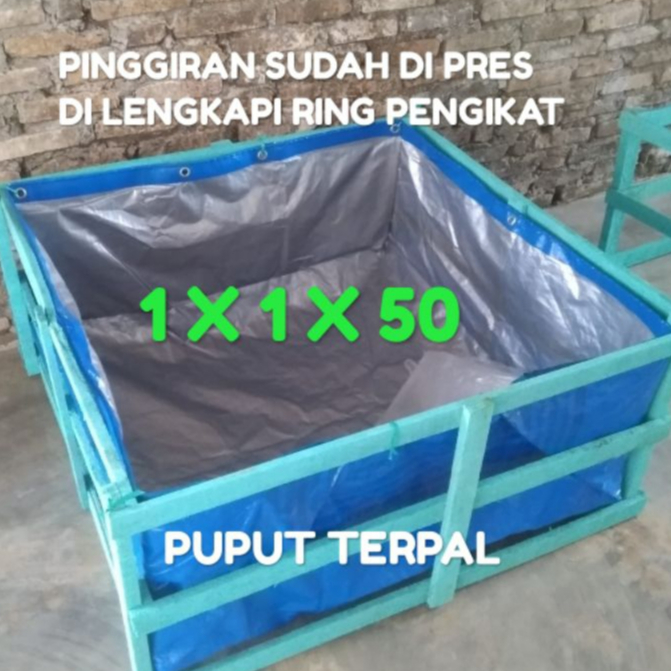 Terpal Kolam Ikan 100x100x50 A5 Kolam Terpal Budidaya
