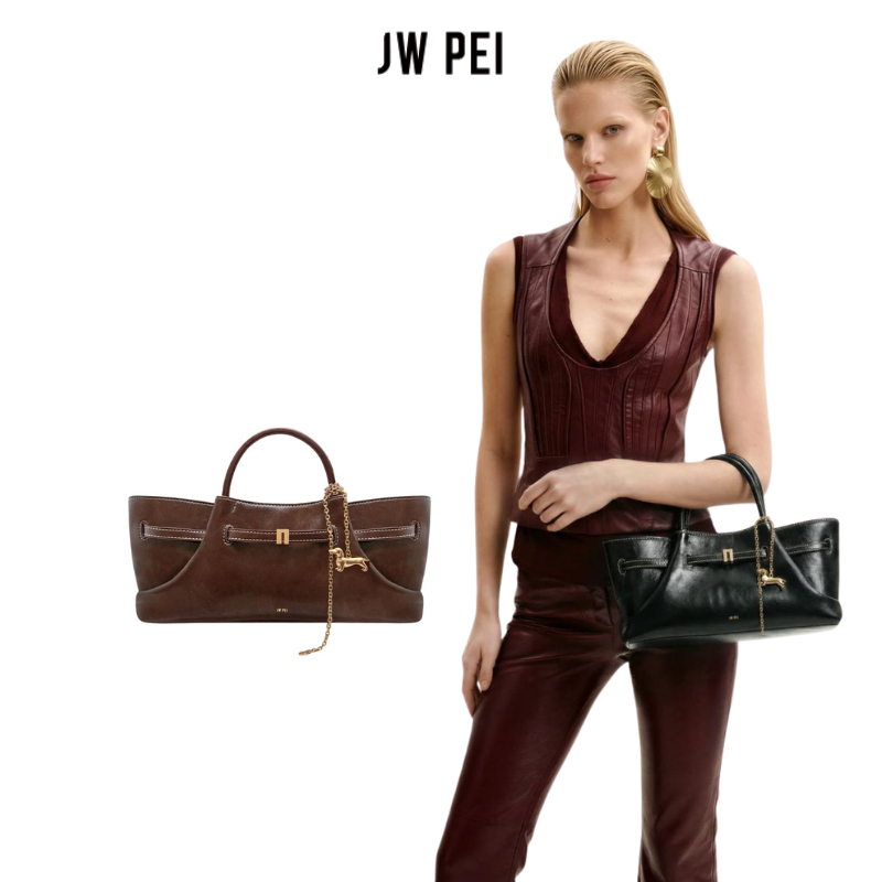 JW PEI Maeve Dachshund Metal Charm Tote Bag