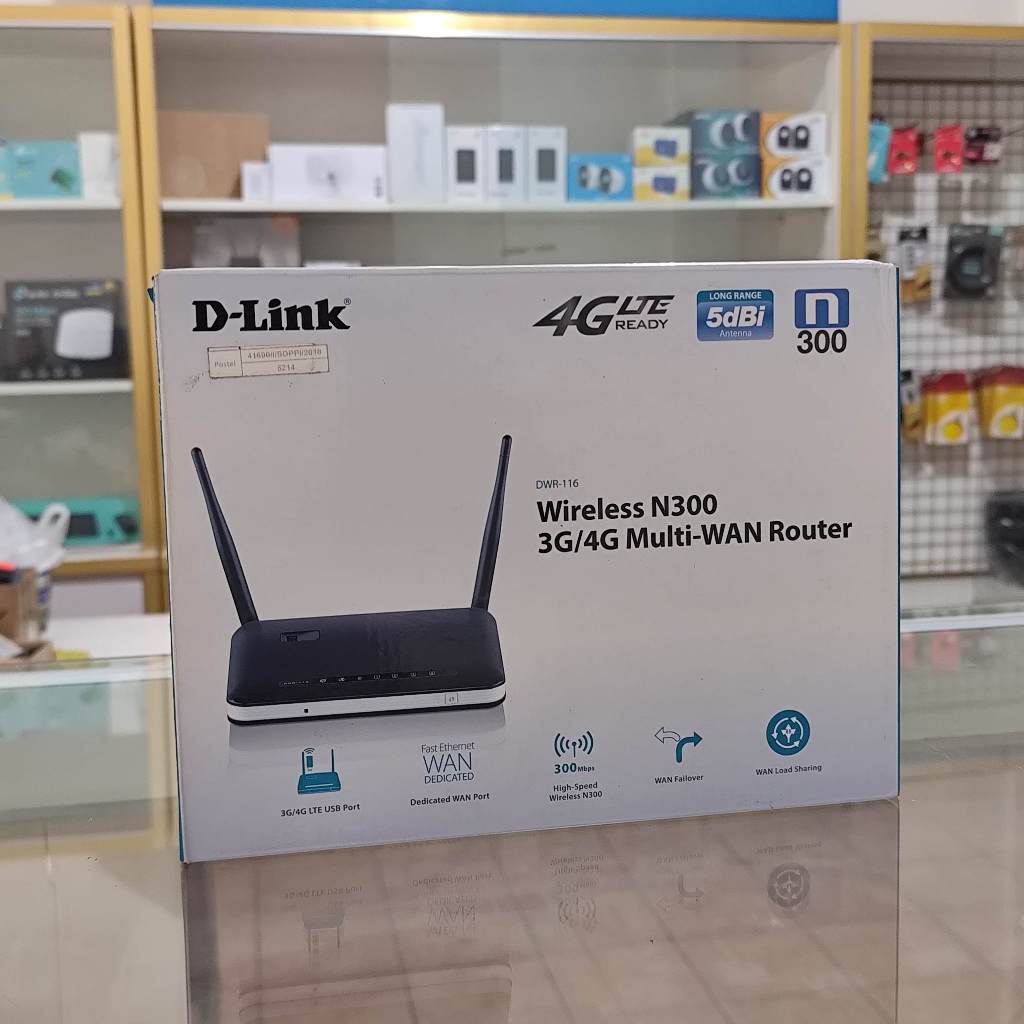 D-Link DWR-116 3G / 4G N300 Wireless WiFi Router / DLINK DWR116 Multi-WAN