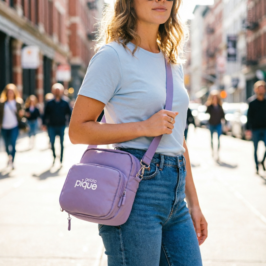 Gelato Pique Official Store/Tas Selempang Wanita Gelato Pique: Paduan Gaya & Keamanan Terbaik  ungu