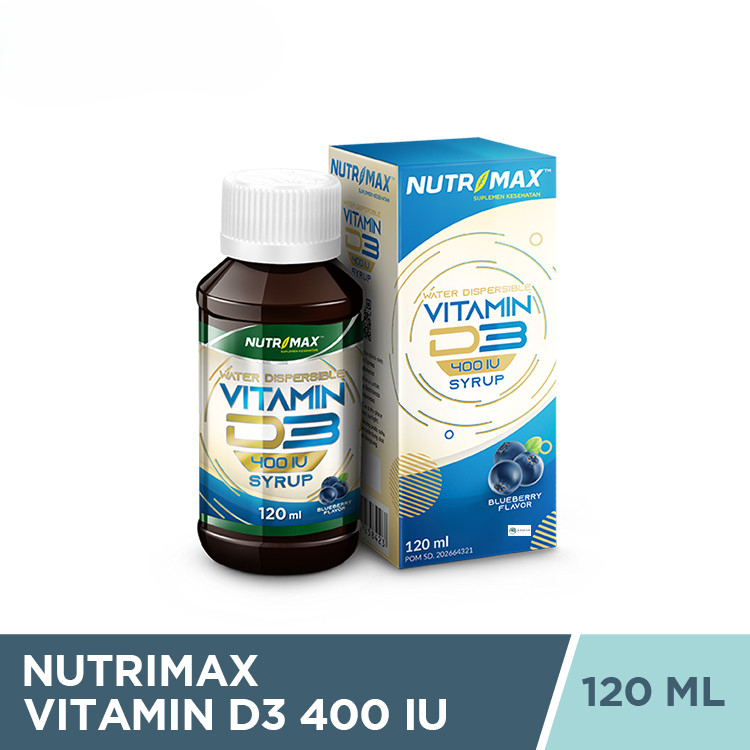 Vitamin D3 Anak & Ibu Hamil 400 IU 120 ml | Sirup Suplementasi  - Nutrimax