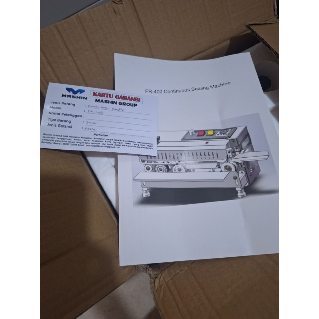 Continous Band Sealer FR 400 (sealer otomatis)