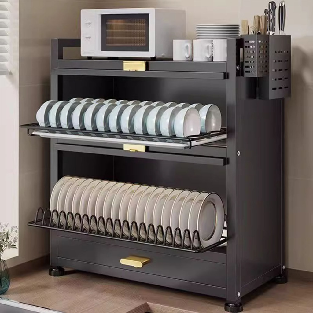 Homedoki Rak Piring Minimalis/Lemari Dapur Minimalis/Lemari Piring/Lemari PiringTertutup/Lemari Piri