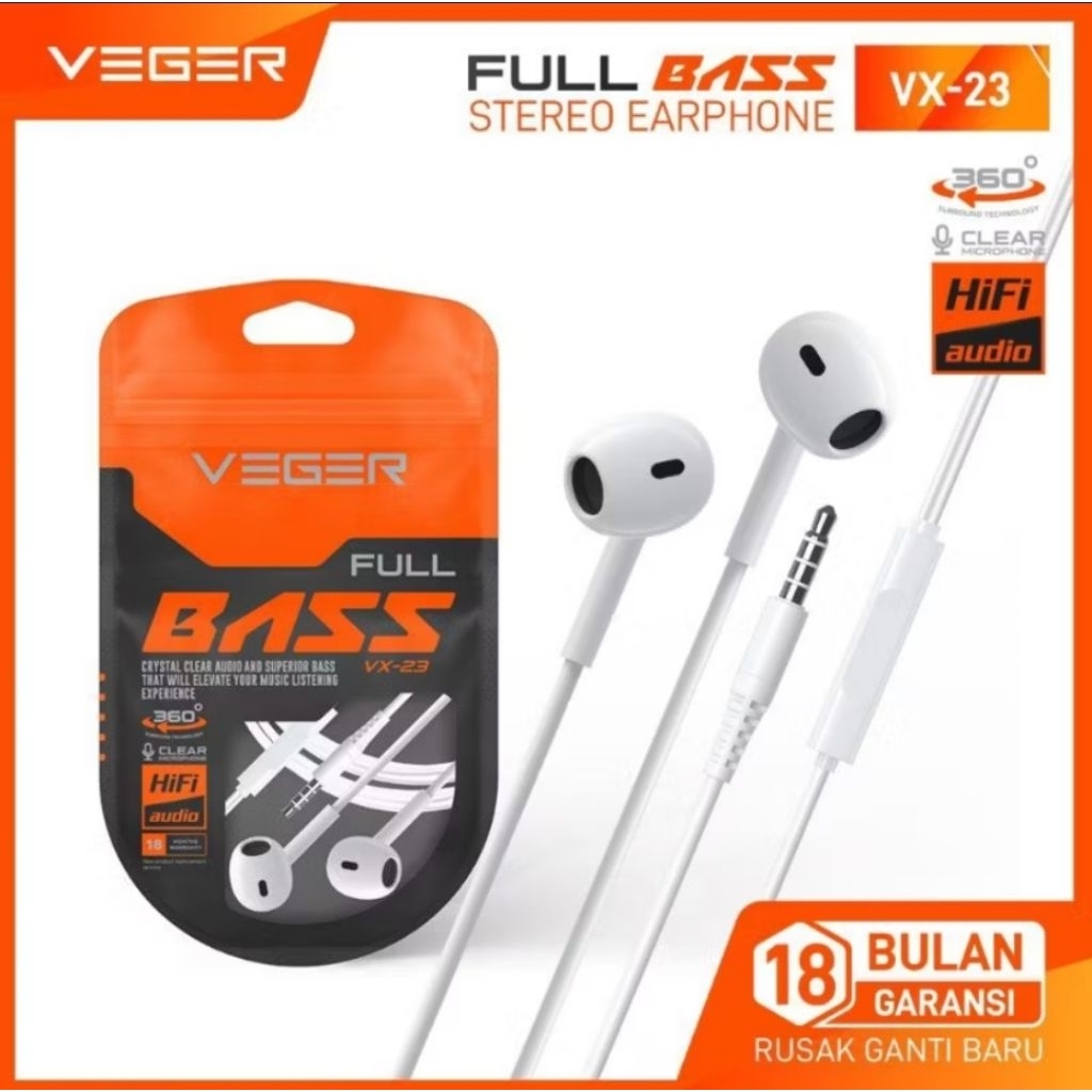 HEADSET ORIGINAL VEGER FULLBASS