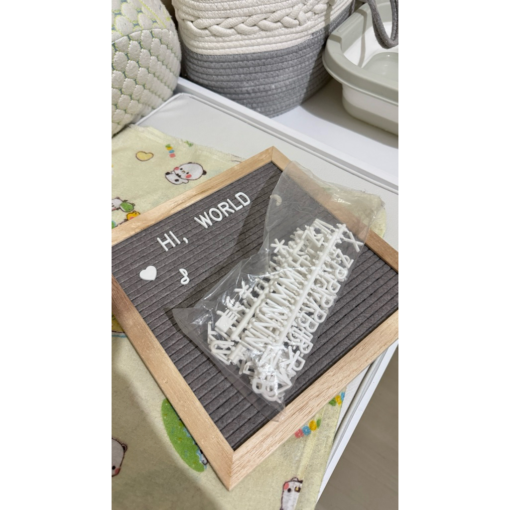 Preloved Board Name Baby - Papan Nama Bayi