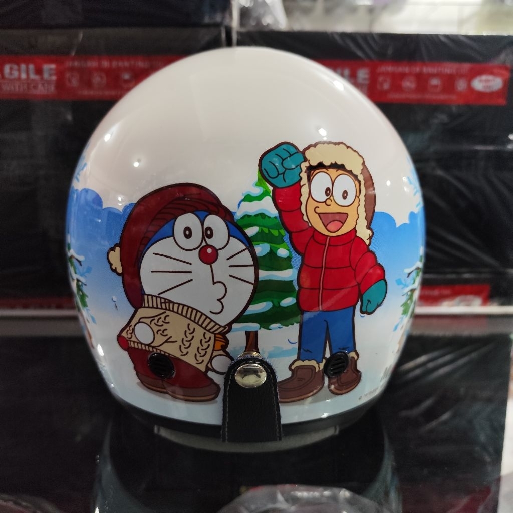 Helm MDS Magnum Motif Original || MDS Retro || Motif Kartun Doraemon