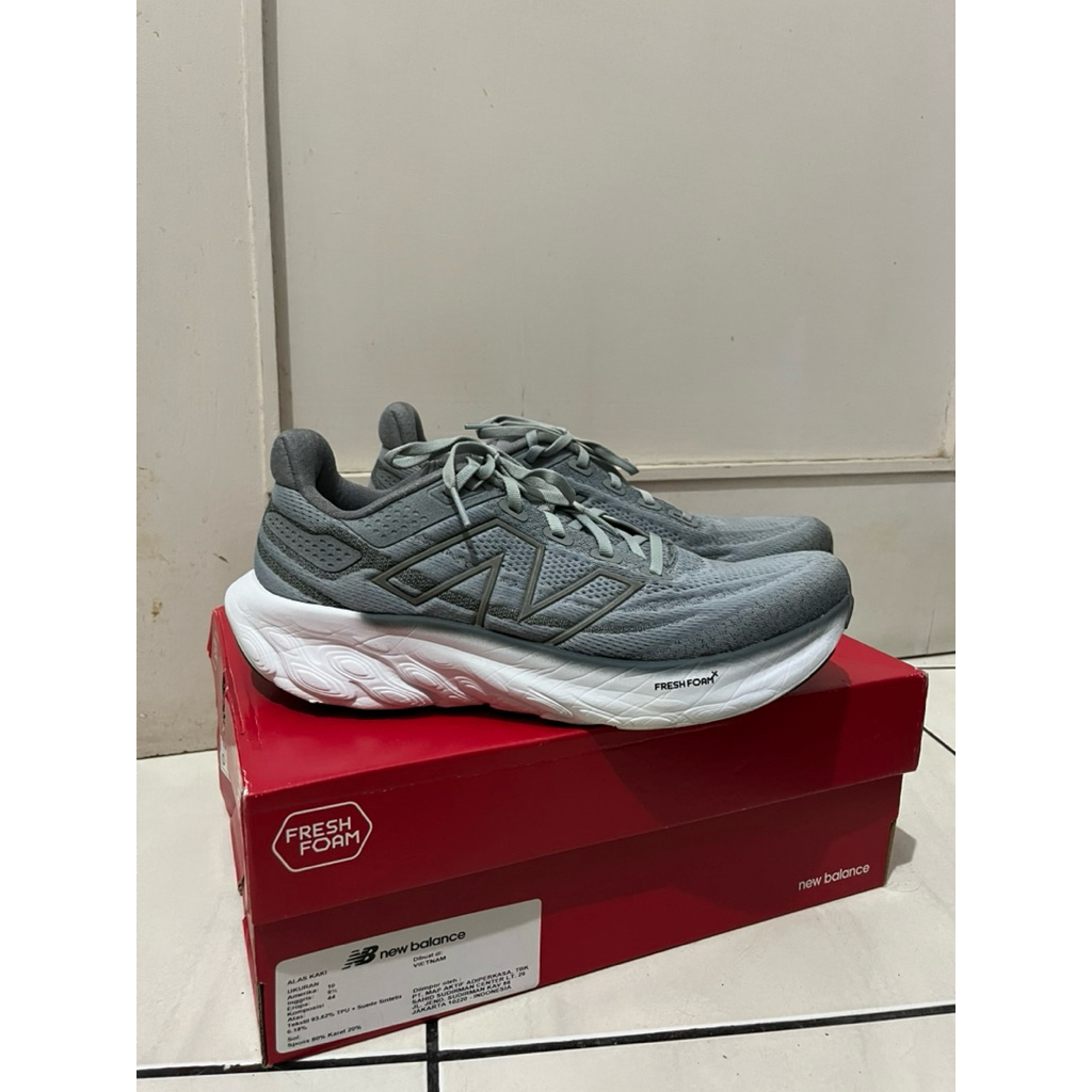 Preloved New Balance Fresh Foam X 1080v13 Mens Running Shoes - Steel