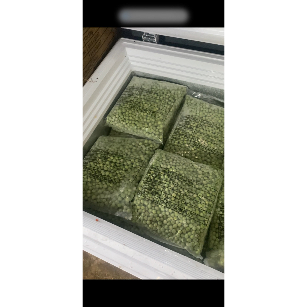 kacang polong frozen