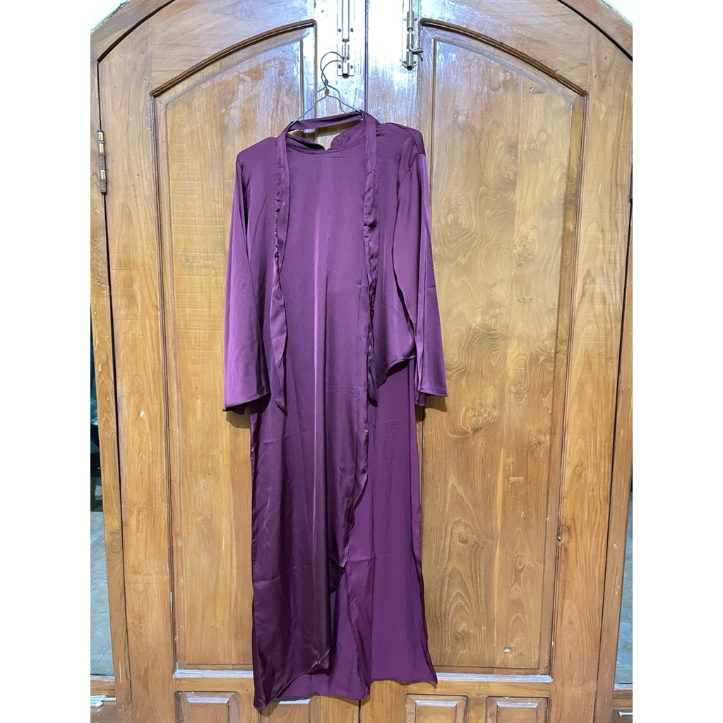 Inner Dress Lengan Panjang Spandek Jersey Soft Nyaman untuk Dalaman Gamis