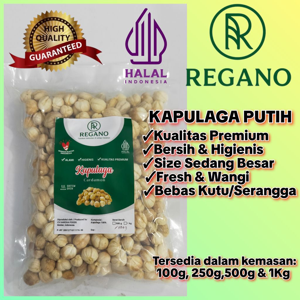 Regano Kapulaga Putih Lokal Super Halal
