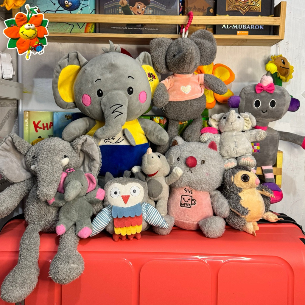 PL Boneka Murah Lucu (kucing, gajah, sugarglider, boneka robot maina stroller murah boneka gajah mur