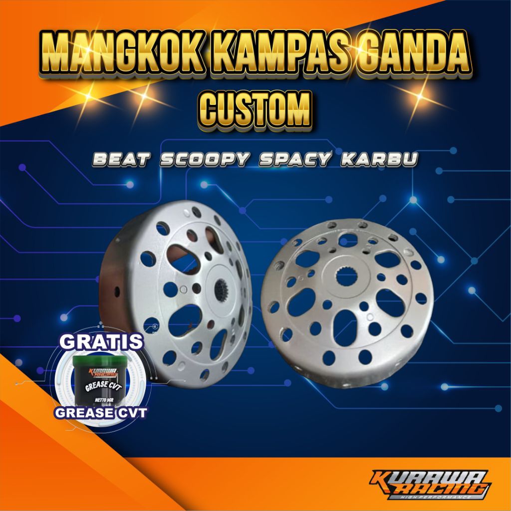 MANGKOK CVT KAMPAS GANDA CUSTOM BEAT SCOOPY SPACY KARBU