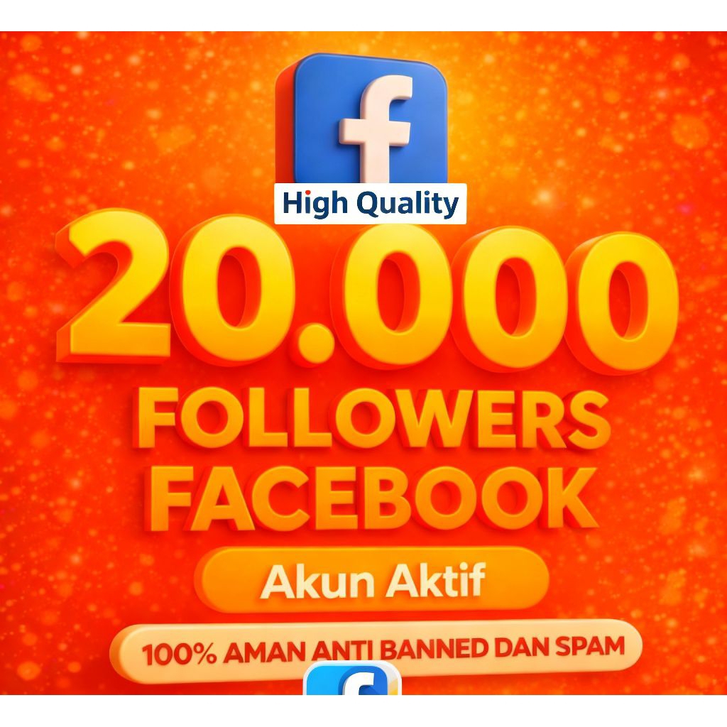 20K Followers Facebook Pengikut Facebook Aktif Aman Monetisasi Pengikut Profil/halaman