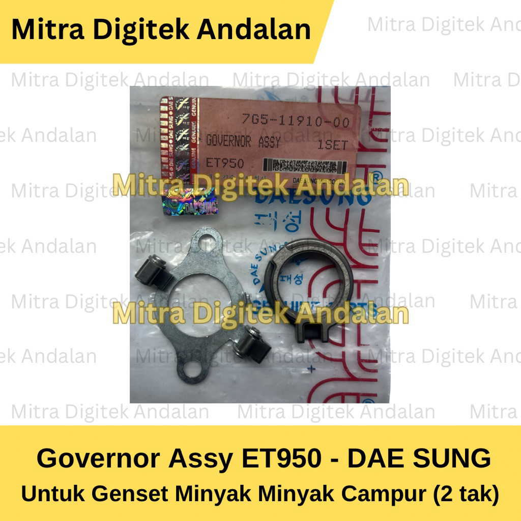 Governor Assy ET950 - DAE SUNG (Untuk Genset Minyak Campur)