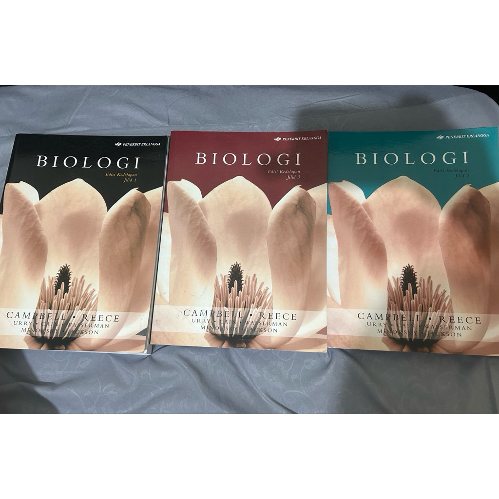 PRELOVED BUKU BIOLOGI BIOLOGY CAMPBELL EDISI DELAPAN KE JILID 1-3 BAHASA INDONESIA