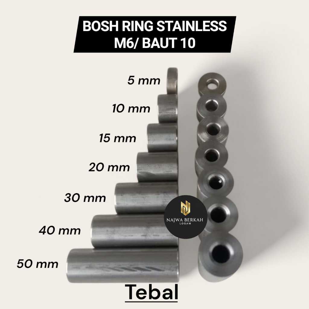 Bosh Ring Stainless M6 Baut 10 Universal
