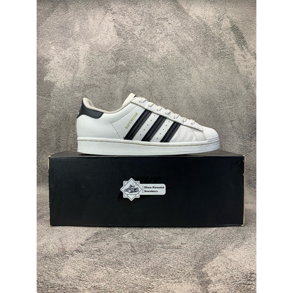 Sepatu Second  Adidas Superstar White Black  Size 40 2/3 Insole 25,5 cm  Original Guarantee 100%