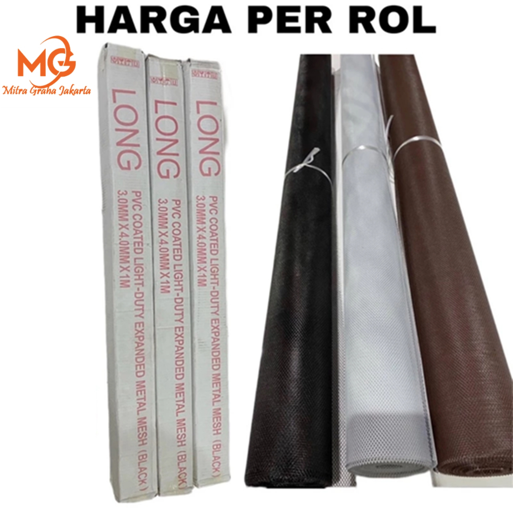 MG 1 Roll Kawat Nyamuk Jaring Parabola Baja Galvanis / Kawat Ram Mesh Parabola Kasa Nyamuk Jendela P