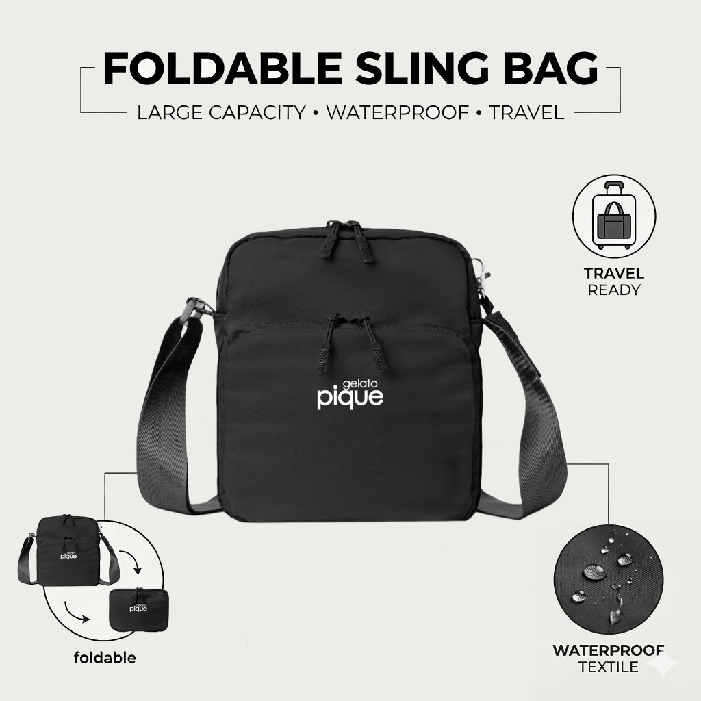 Gelato Pique Official Store /Tas Selempang RFID Block Gelato Pique: Jaga Data & Gaya Anda Tetap Aman