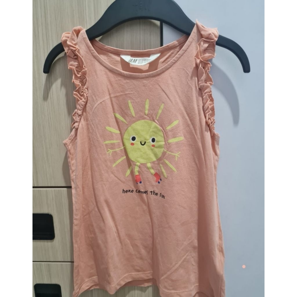 Baju Anak Perempuan H&M/ Baju Anak cute matahari H&M