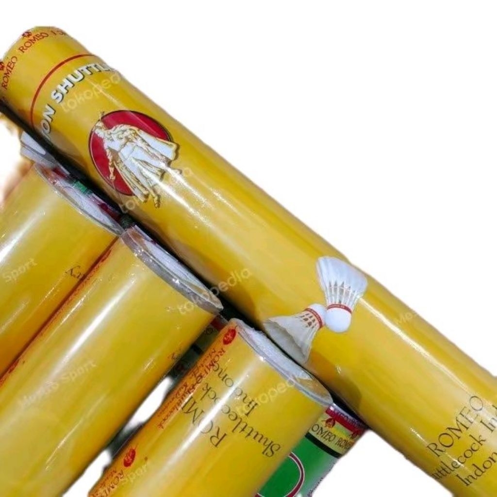 (100% Original) 1 slop Shuttlecock / Kok Bulutangkis Romeo Kuning Shutlle cock Romeo