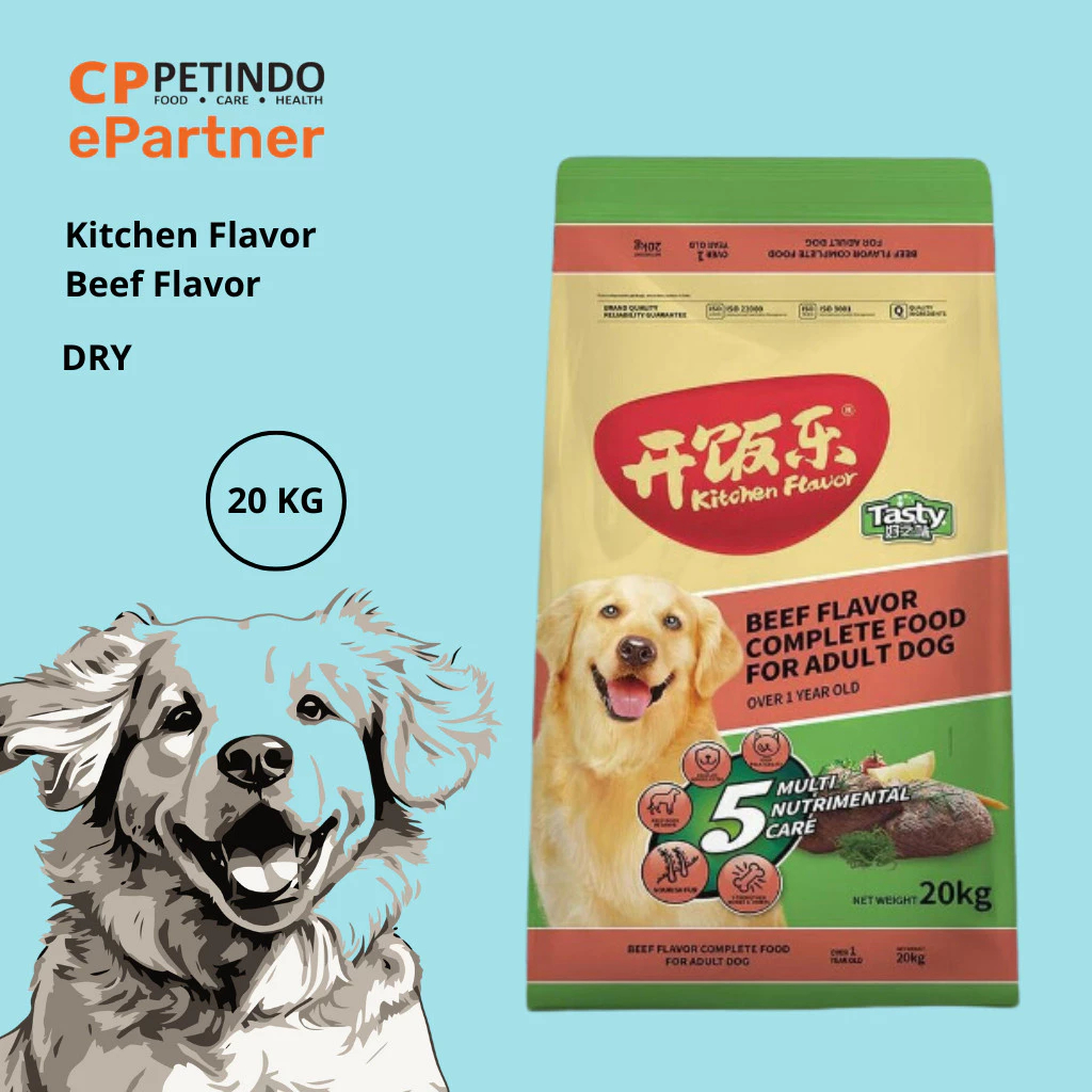 Kitchen Flavor Tasty Beef Adult Dog Food 20kg