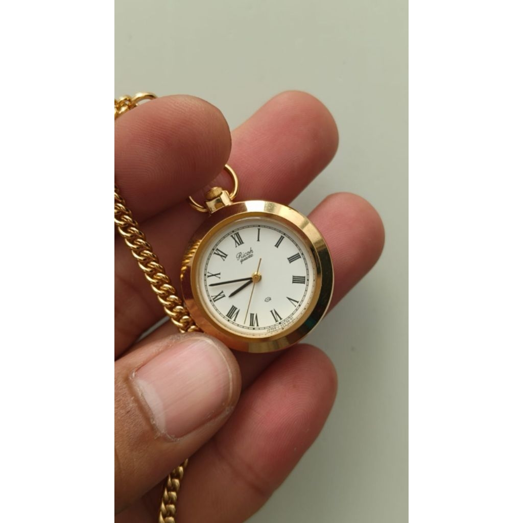 Jam Saku Ricoh Pocket Watch Jepang Original Murah