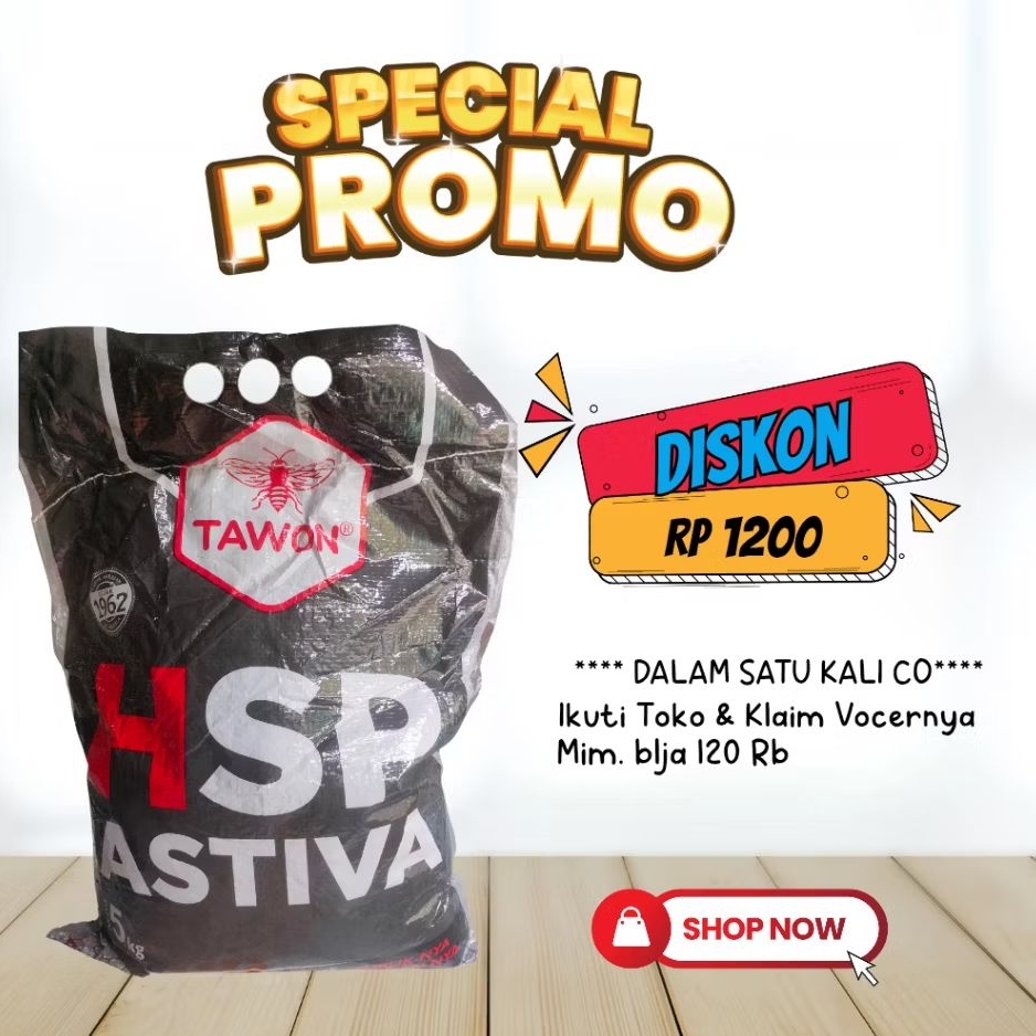 Pupuk HSP Astiva Tawon Phosphate 13% Humat Acid 8% 5 Kg