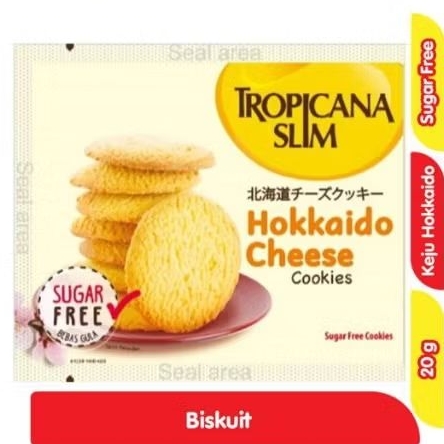 Tropicana Slim Cookies keju Hokkaido Sachet 20gr