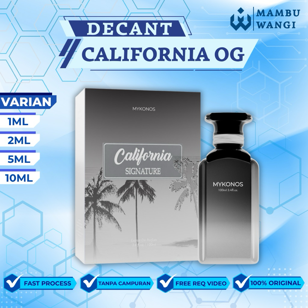 Decant Parfum Mykonos California OG 100% ORIGINAL