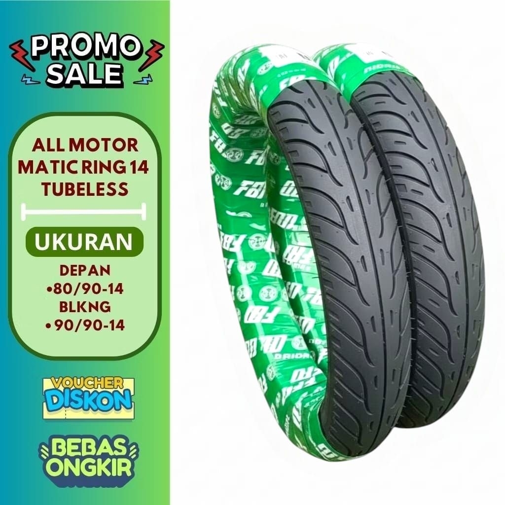 Ban Tubles Matic Ring 14 Untuk Vario Beat Genio Mio X-ride