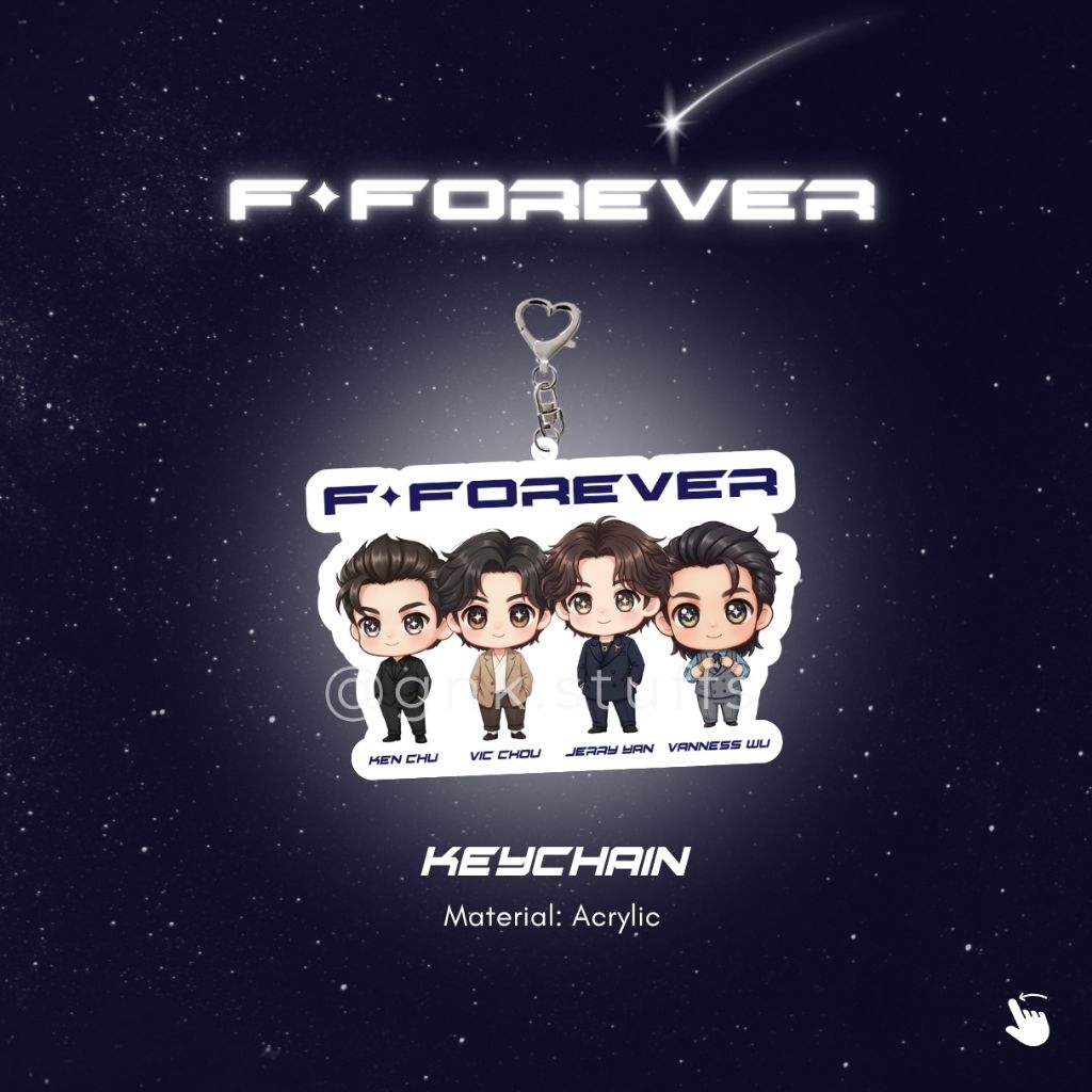 F4 Merchandise Konser Jakarta - Keychain F4 (Meteor Garden)