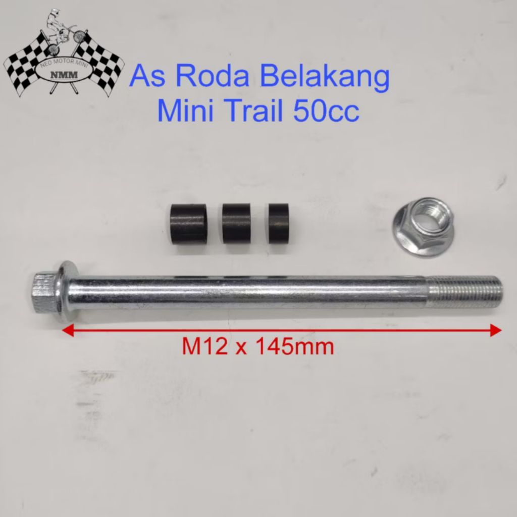 AS RODA BELAKANG MOTOR MINI TRAIL/MINI CROSS 50cc Ring 10