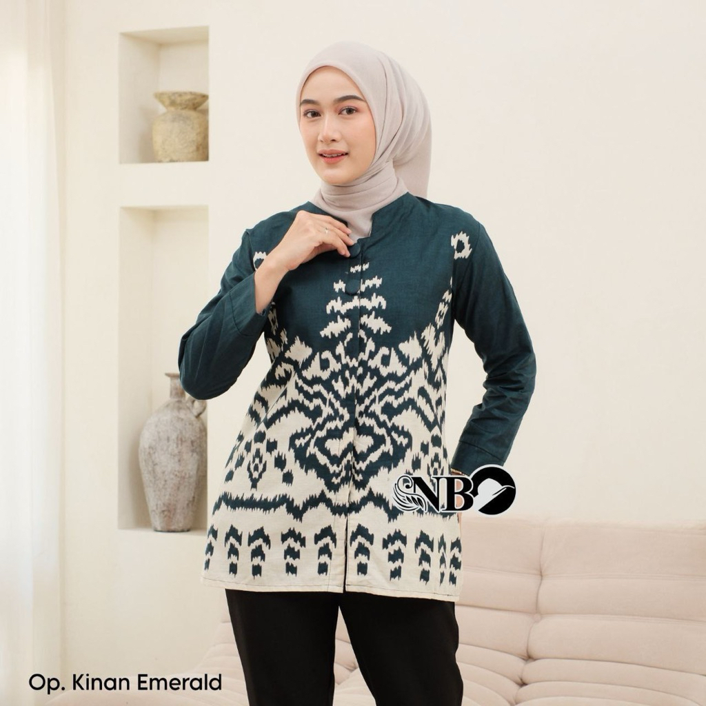 Kinan Baju Batik Wanita Baju Batik Atasan Wanita Blouse Batik Outer Wanita Baju Batik Kerja Wanita B