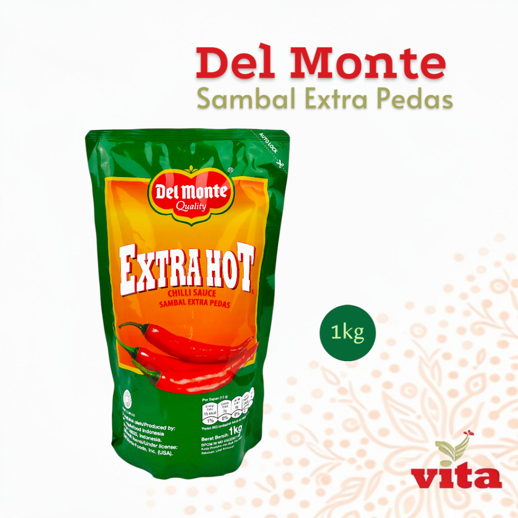 Delmonte Refil Saos Sambal Extra Hot 1KG