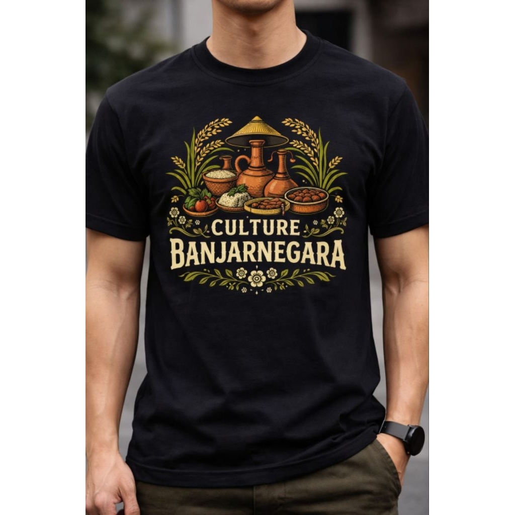 Kaos T-Shirt CULTURE BANJARNEGARA Kaos Distro viral unisex