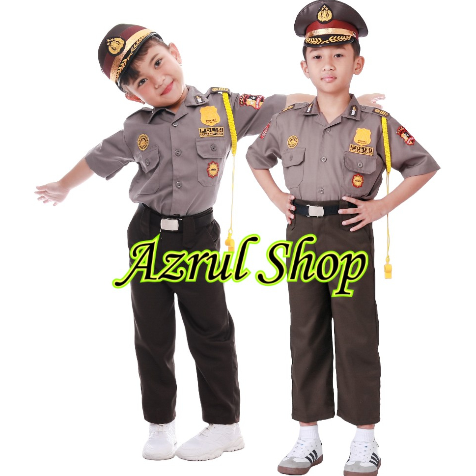 Baju polisi anak perempuan baju profesi anak perempuan baju polisi anak laki laki baju polisi anak s