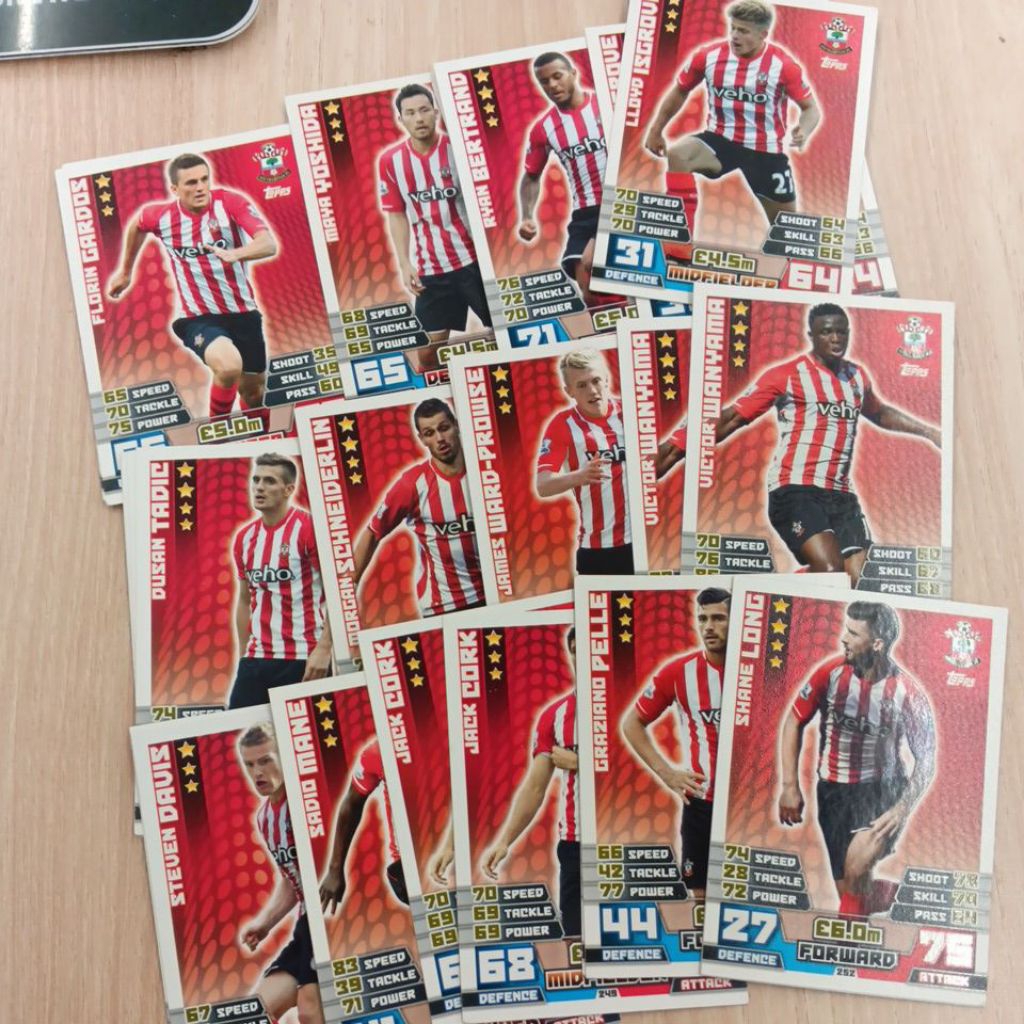 kartu bola match attax epl 2014/2015 Southampton base card
