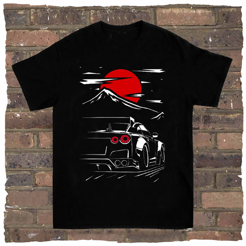 Kaos Nissan GTR R35 Tshirt 100% Cotton || Casual Unisex T-SHIRT Size S  M L XL XXL 3XL 4XL || Lengan