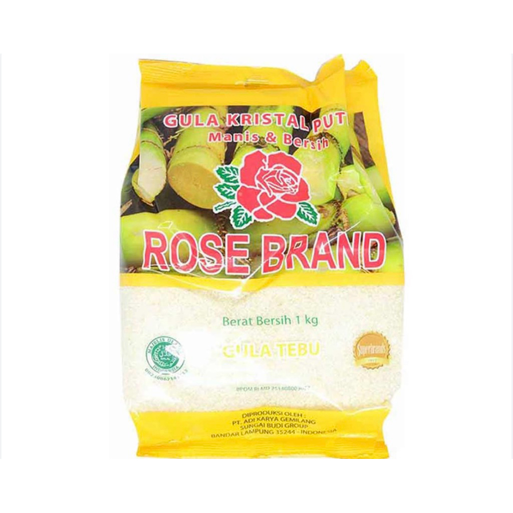 Gula Pasir Kuning Rose Brand 1kg | Harga Grosir | Ready Stock