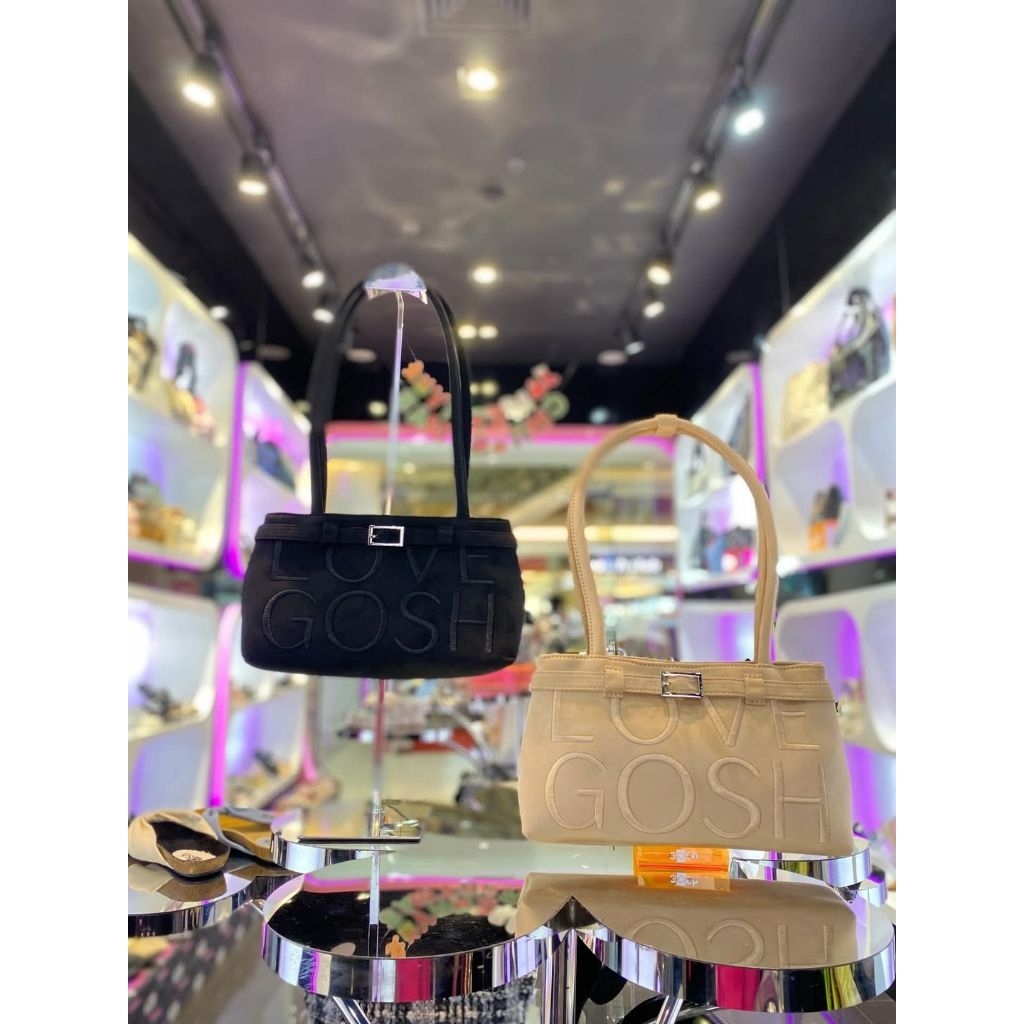 [Bisa COD] Ready Tas Gosh Original New art 574 Beige Black
