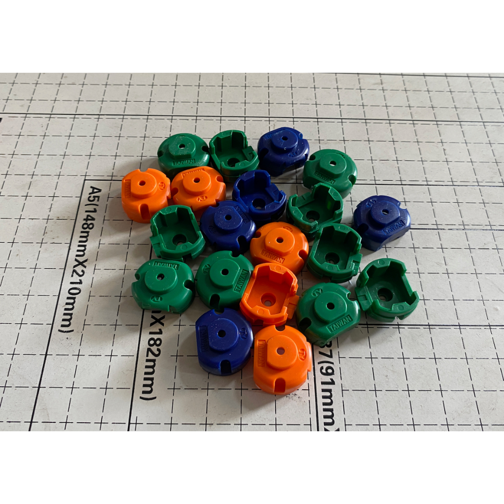 Tutup tabung tamiya original JY ready warna orange, biru, hijau