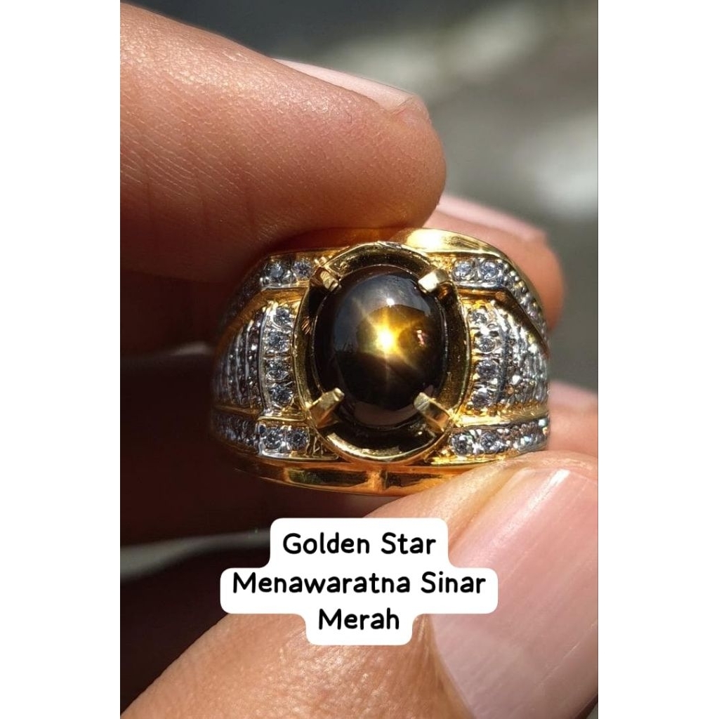 Bangsing golden star kresnadana menawaratna sinar merah limited edition ada ruby burma dan blue safi