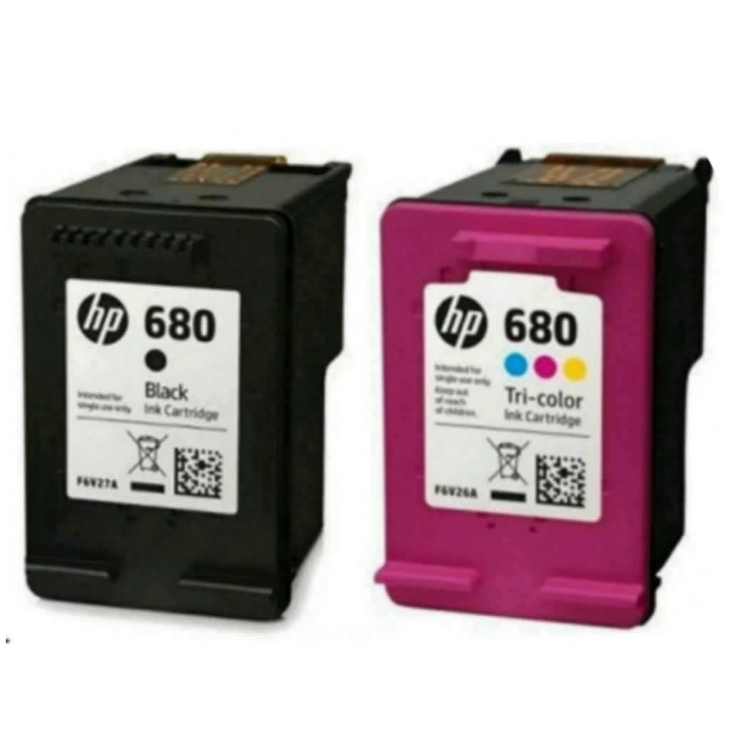 PAKETAN CARTRIDGE HP 680 BLACK & COLOR KOSONGAN BEKAS DARI ORIGINAL COCOK UNTUK Printer: Printer HP 