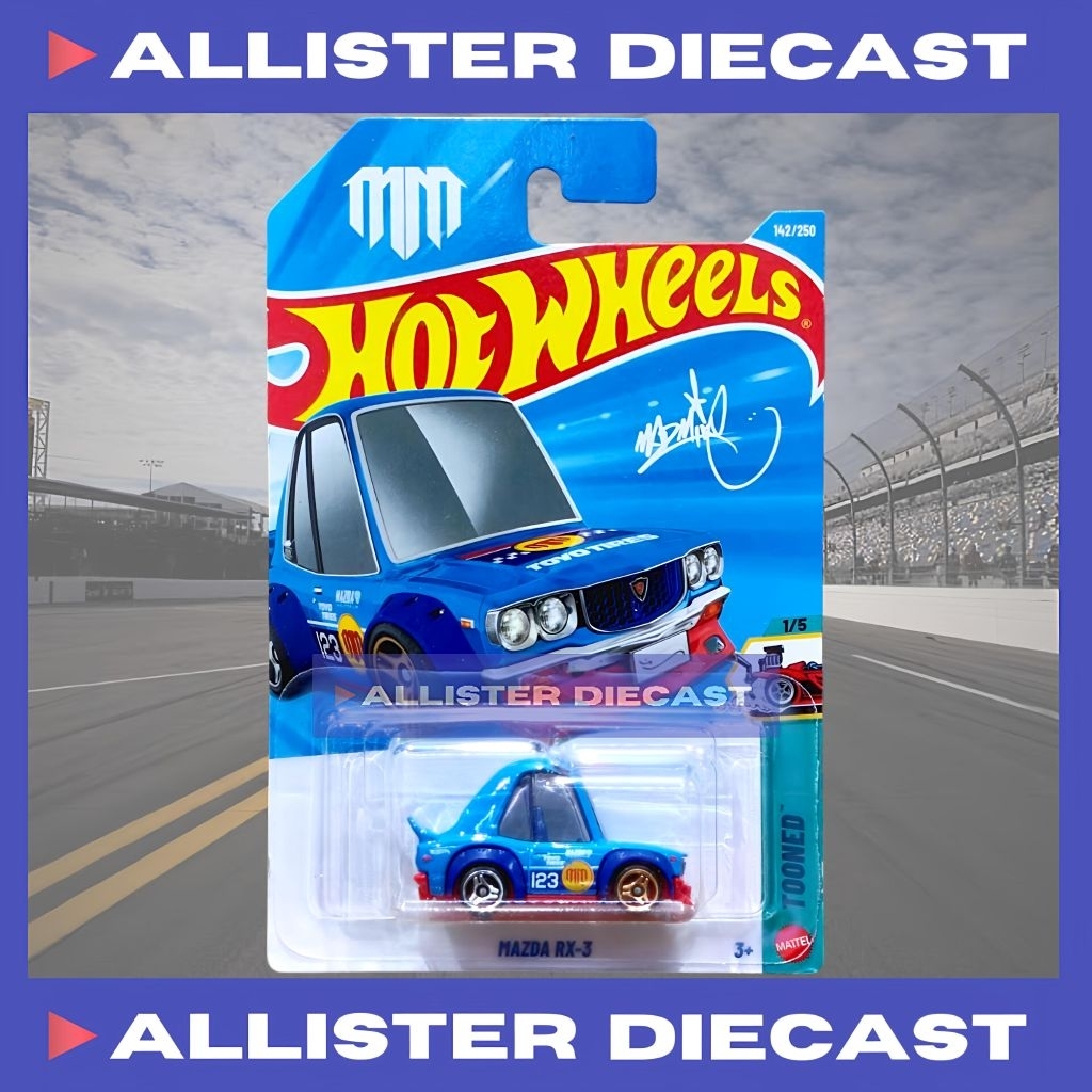 Hot Wheels Mazda RX3 Biru Hotwheels Mazda RX3 Blue HW Tooned Hot Wheels Mazda RX3 Tooned Biru Hotwhe